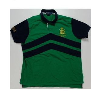 Rare Vintage POLO RALPH LAUREN Racing Stables RL Club Crest Polo Shirt 90s.
